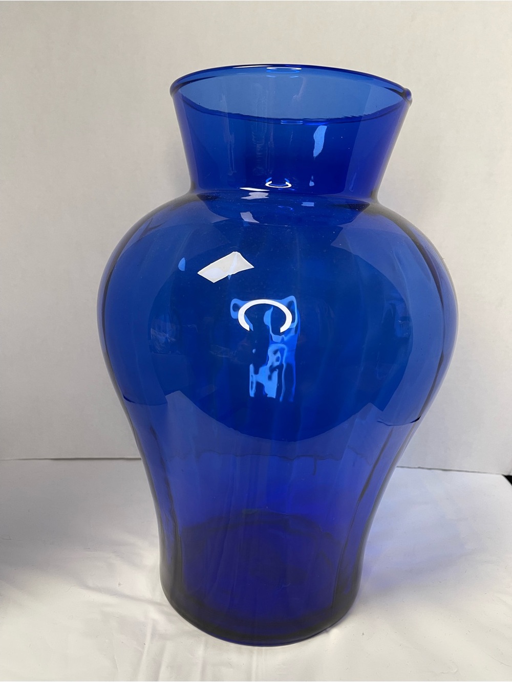 Cobalt Blue Glass Vase - Elegant Home Accent